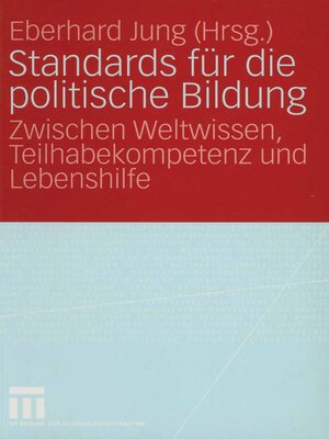 cover image of Standards für die politische Bildung